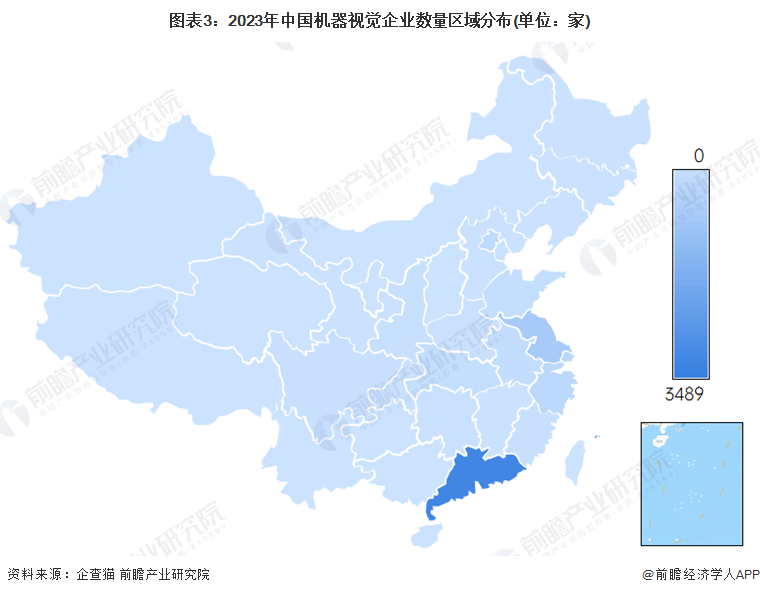 【干货】2024年机器视觉行业产业链全景梳理及区域热力地图(图3)
